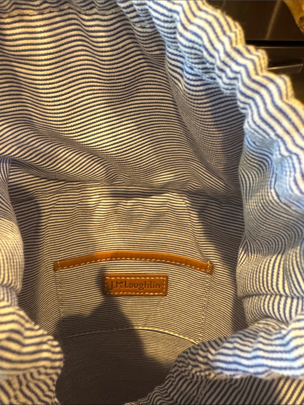 J. McLaughlin Aaron bucket bag in natural! NWT - Picture 5 of 6